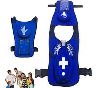 Anti Choking Vest, Airway Obstruction Simulation Training Vest with Foreign Body Plug and Backpack for Multiple Sizes(Child)