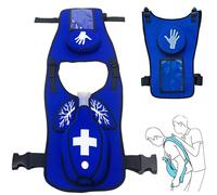 Anti Choking Vest, Airway Simulation Training Vest with Back Pad Adjustable Shoulder Straps Waist Belt for First Aid(Child)