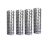 Anti-Climbing Thorns，，Stainless Steel Anti-Climbing Fence Spikes - 4PC Drain Pipe Thorn Security Covers with Screws, 100MM Defensive Protection Net for Gardens & Property Security