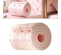 Anti-Collision Corner Protection Strips, 10mm Thick × 200mm Wide × 2m Long Soft Synthetic Rubber Edging, for Child & Pet Safety