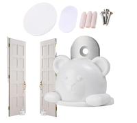 Anti-collision Door Stop, Door Stopper, Silent Door Stop Anti-collision No Drilling Bear, Cute Magnetic Adsorption Door Stop for Shop, Work Area, Living Room, Hotel, C