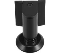 Anti Collision Door Stop Floor Mount Black Zinc Alloy | Soft Rubber Base, Matte Finish, Windproof Hold, for Garage Doors, Classrooms, Walls and Furniture
