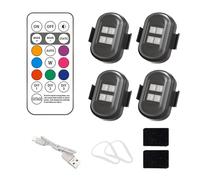 Anti Collision Lights for Car | Remote Control Wireless LED Ambient - USB Rechargeable Waterproof Lamp with 8 Colors for Drone Home Aircraft Halloween Christmas Birthday