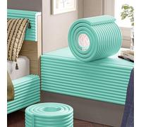 Anti-Collision Wall Cushion Padding for Kids with Autism - Soft DIY Upholstered Wall Panels, Self-Adhesive, Eco-Friendly i Wall Stickers (Green, 11.8" x 78.7")