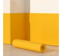 Anti-Collision Wall Padding for Kids, Upholstered Wall Panels Self-Adhesive, L 100-1000 CM Peel and Stick Wall Cushion, Widen 20-120 CM Padded Wall Panels for Bedroom, Tatami(Yellow,20 x 200 CM)