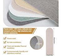 Anti-Collision Wall Paddings,60x15cm Nursery Wall Stickers 3D Self- Adhesive Foam Upholstered Wall Panels For Bedroom, Children's Room, Kindergarten(Size:18pcs,Color:Green)