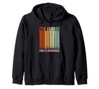 Anti Columbus Day He Was A Murderer! 1492 Indian Zip Hoodie