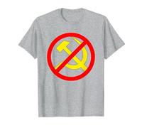 Anti Communism, Anti Socialism, Capitalists T-Shirt, Men, Heather Grey, Small