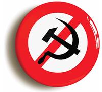 ANTI COMMUNIST BADGE BUTTON PIN (Size is 1inch/525mm diameter) TORY CONSERVATIVE