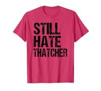 Anti Conservatives General Election Still Hate Thatcher T-Shirt, Men, Red Heather, Medium