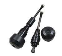 Anti-Crash Protection For KAWASAKI For NINJA650 2017-2019 2018 Frame Slider Anti Crash Pad Protector Motorcycle Falling Protection(Black- Silver)