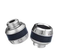 Anti Crash Protector Motorcycle Crash Protector Scooter Wheel Front Fork Frame Falling Protection Pads Sliders Moto Exterior Safty Exhaust Frame Sliders(4Pcs Silver)