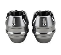 Anti Crash Protector Motorcycle Exhaust Pipe Falling Protection Ball Fit For YAMAHA X-MAX400 XMAX300 Xmax250 XMAX 125 Front Wheel Anti Drop Accessories Exhaust Frame Sliders(B - Titanium)