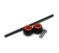 Anti Crash Protector Suitable Fit For TRIUMPH 675 STREET TRIPLE RS 2017 2018 Motorcycle Modified Front And Rear Axle Protector Anti-collision Slider Ball Falling Protector Bar(Front wheel orange)