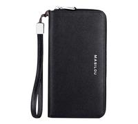 Anti-Credit Card Fraud Wallet - 24 Slots Blocking Wallet | Leather Multi-Compartment Purse | Secure Large Capacity Card Organizer | Ant Anti-Ballot Card Holder