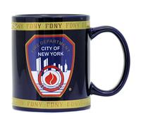 Anti Crime Security Inc. FDNY Coffee Mug Officially Licensed by The New York Fire Brigade