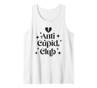 Anti Cupid Club - Anti-Valentines Broken Heart Sarcasm Tank Top