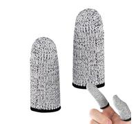 Anti Cut Finger Cots - Protective Breathable Guards, Thumb Cover Gloves | 2X Fingertip Safety for Gardening, Cooking, Sculpting Work, Durable Resistant Sleeves Extending Glove Life and Enhancing Manua