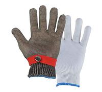 Anti-cut Gloves Cut-resistant 316L Steel Gloves, Safety Work Gloves With Adjustable Wrist Straps, Anti-cats And Dogs Scratching Gloves (Size : Small)
