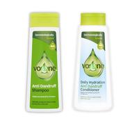 Anti Dandruff Shampoo 300ml and Conditioner 500ml Bundle of 2 - Hydrating Daily Care with Coconut Oil & Aloe Vera