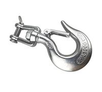 Anti-decoupling Snap Hook 360°Swivel Hooks for Goods Lifting/Hoisting/Pulling Mousing-Hook, 304 Stainless Steel with Latch, SWL:1000KG