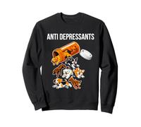 Anti Depressants Puppies Design - Happy Pups Sweatshirt