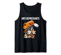 Anti Depressants Puppies Design - Happy Pups Tank Top