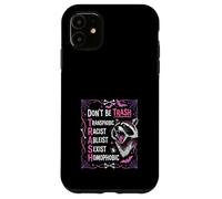Anti Discrimination Raccoon Gothic Equality Protest Art Case for iPhone 11