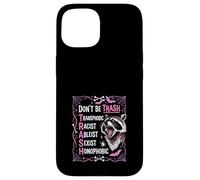 Anti Discrimination Raccoon Gothic Equality Protest Art Case for iPhone 15