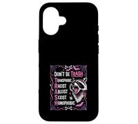 Anti Discrimination Raccoon Gothic Equality Protest Art Case for iPhone 16