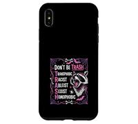 Anti Discrimination Raccoon Gothic Equality Protest Art Case for iPhone XS Max