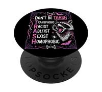 Anti Discrimination Raccoon Gothic Equality Protest Art PopSockets Adhesive PopGrip