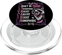Anti Discrimination Raccoon Gothic Equality Protest Art PopSockets PopGrip for MagSafe