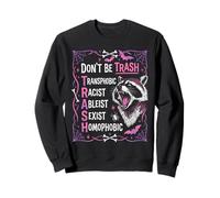 Anti Discrimination Raccoon Gothic Equality Protest Art Sweatshirt