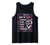 Anti Discrimination Raccoon Gothic Equality Protest Art Tank Top