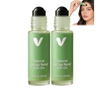 Anti-Dizzy Roll-On with Essential Oils, Quick Acting Aroma Roll-On for Relaxation and Balance, Natural Ingredients, Can Quickly Relieve Dizziness, Practical for On the Go (2 Pieces)