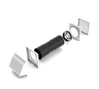 Anti Draught Air Ventilator Core Drill White Hooded Cowl Wall Cavity Vent Aero