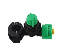 Anti-Drip Agricultural Spraying Nozzle for Garden Watering Systems - Engineering Plastic Irrigation System Part, Flow-Adjustable with Switch Button, Green and Black (1 Piece)(20-22)
