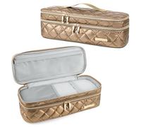 Anti-Drop Travel Case for Dyson Airwrap & Shark FlexStyle | Shockproof double-layer organizer prevents scratches. Waterproof design safely stores hair tools for travel & gym