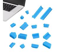 Anti Dust - Plug Set for Terminals | 16PCS Flexible Guard Caps with Hermetic Sealing Mold, Durable Material, Easy Removal Pull Tabs for Mainboards, Graphics Cards, Modems and Desktop Towers