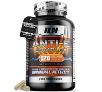 Anti-E Complex for Men - Hormonal & Estrogen Regulation Complex - 1 Month Course - Natural Blocker with D Aspartic Acid, Nettle Leaf, Resveratrol (120 Capsules)