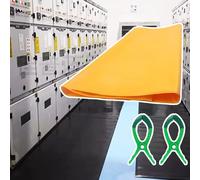 Anti Electric Shock Insulating Blanket Mat - Non-Conductive Switchboard Protector, Large Sizes 31"x23", 39"x39", 39"x59" - High Voltage Insulation Roll (0.4kv, 100x80cm)
