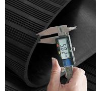 Anti-electric shock Substation Rubber Mat, Thickness 3 Mm, 6 KV Insulation Tools/electrician's Insulating Blanket(Schwarz)