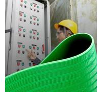 Anti-electric shock Substation Rubber Mat, Thickness 3 Mm, 6 KV Insulation Tools/electrician's Insulating Blanket(Green)