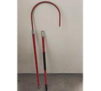 Anti-electrocution Rescue Hook, Emergency Life Preserving Safety Hook, 3.3 4.9 6.6 9.8 Ft Length Insulated Rescue Hook(RED,39.4IN/3.3FT/1M)