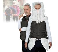 Anti-Fall Airbag Vest for Elderly, Automatic Fall Protection Vest, for Outdoor Safety Jacket with APP Exercise Data Tracking Black-2XL