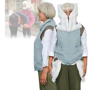 Anti-Fall Airbag Vest for Elderly, Automatic Fall Protection Vest, for Outdoor Safety Jacket with APP Exercise Data Tracking Blue-3XL