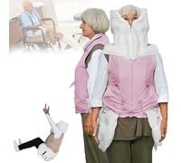 Anti-Fall Airbag Vest for Elderly, Smart Anti-Fall Clothing with APP To View Exercise Data for Outdoor Use Epileptic or Blind Person Pink-3XL