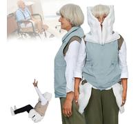 Anti-Fall Airbag Vest for Elderly, Smart Anti-Fall Clothing with APP To View Exercise Data for Outdoor Use Epileptic or Blind Person Blue-2XL