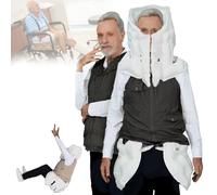 Anti-Fall Airbag Vest for Elderly, Smart Anti-Fall Clothing with APP To View Exercise Data for Outdoor Use Epileptic or Blind Person Black-2XL